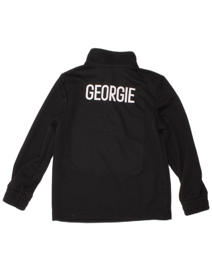 ADIDAS Boys Aeroready Graphic Pullover Tracksuit Top 5-6 Years Black