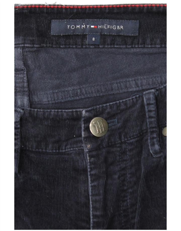 TOMMY HILFIGER Womens Corduroy Trousers US 8 Medium W32 L30 Navy Blue