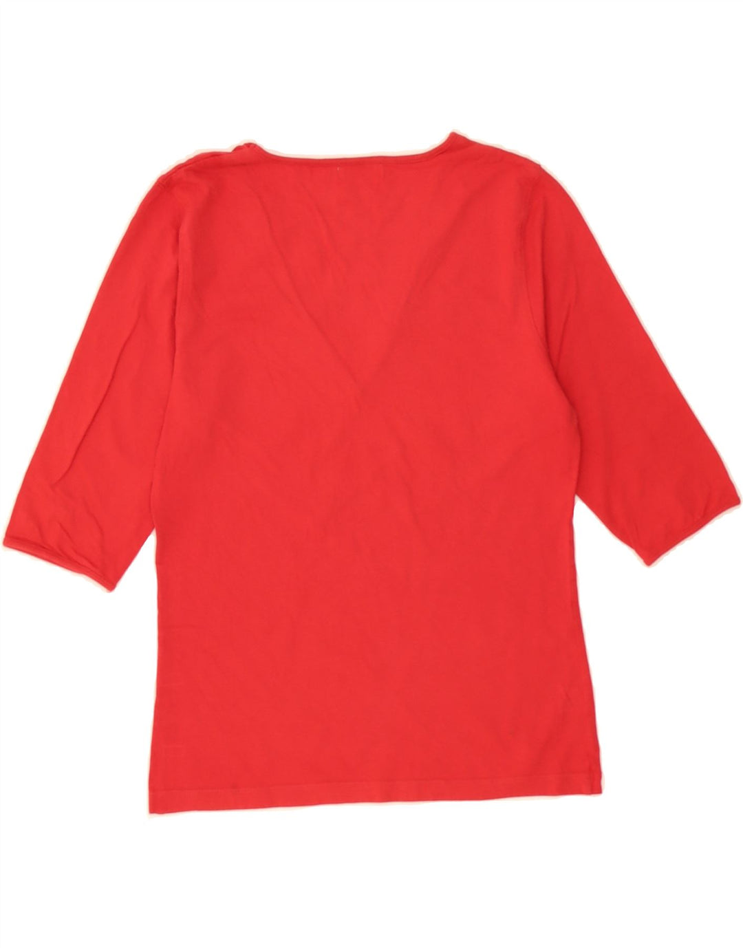 TIMBERLAND Womens Top 3/4 Sleeve UK 10 Small Red Viscose Vintage Timberland and Second-Hand Timberland from Messina Hembry 