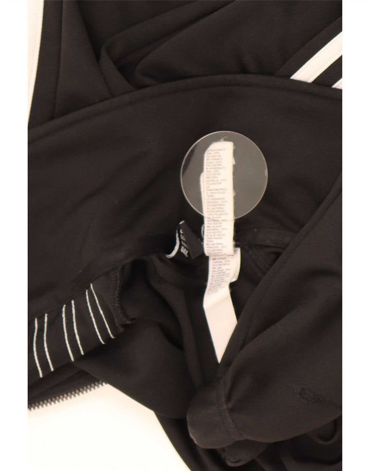 Adidas Mens Tracksuit Top Jacket UK 38/40 Medium Black Polyester