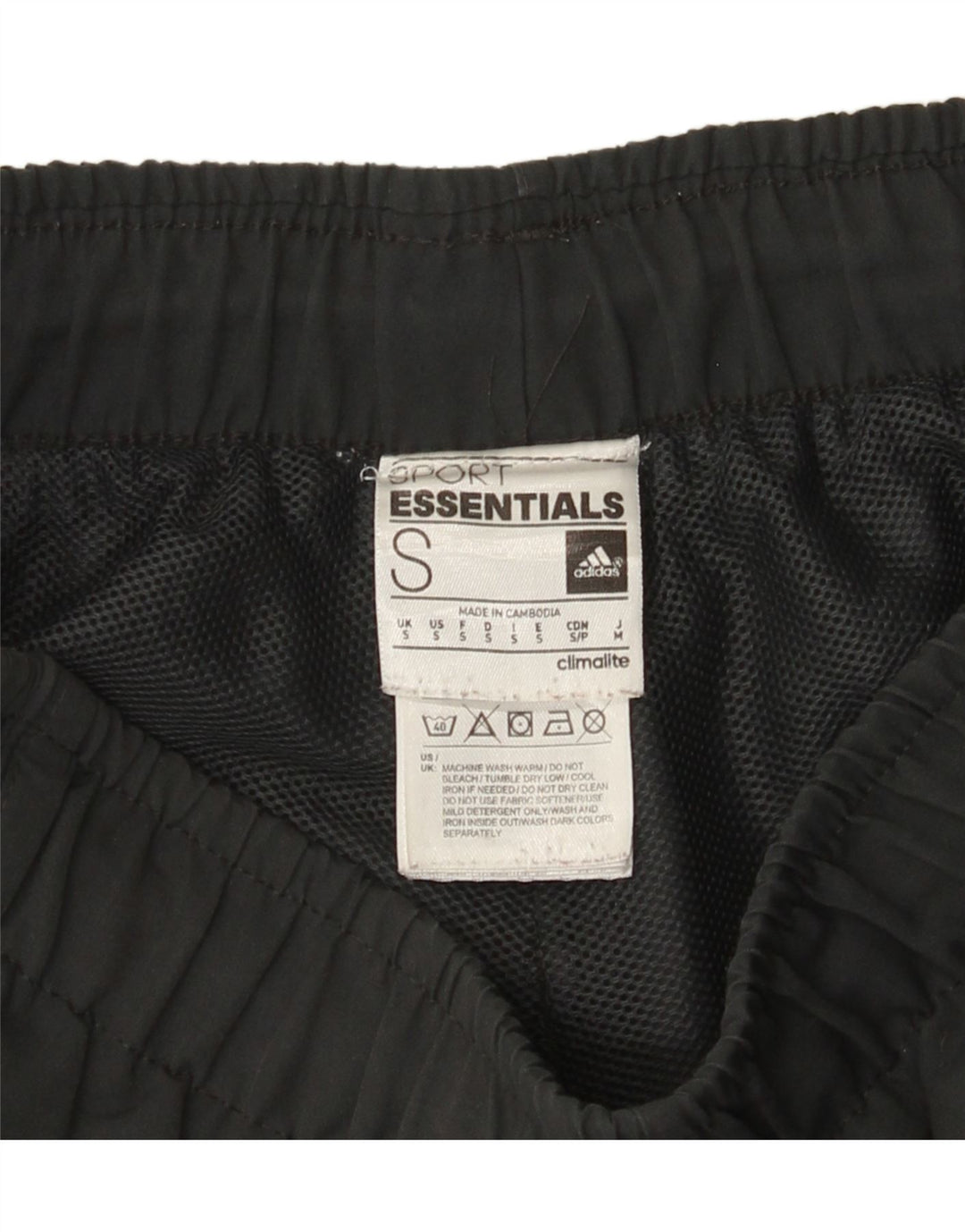 Adidas Mens Climalite Sport Shorts Small  Grey Polyester