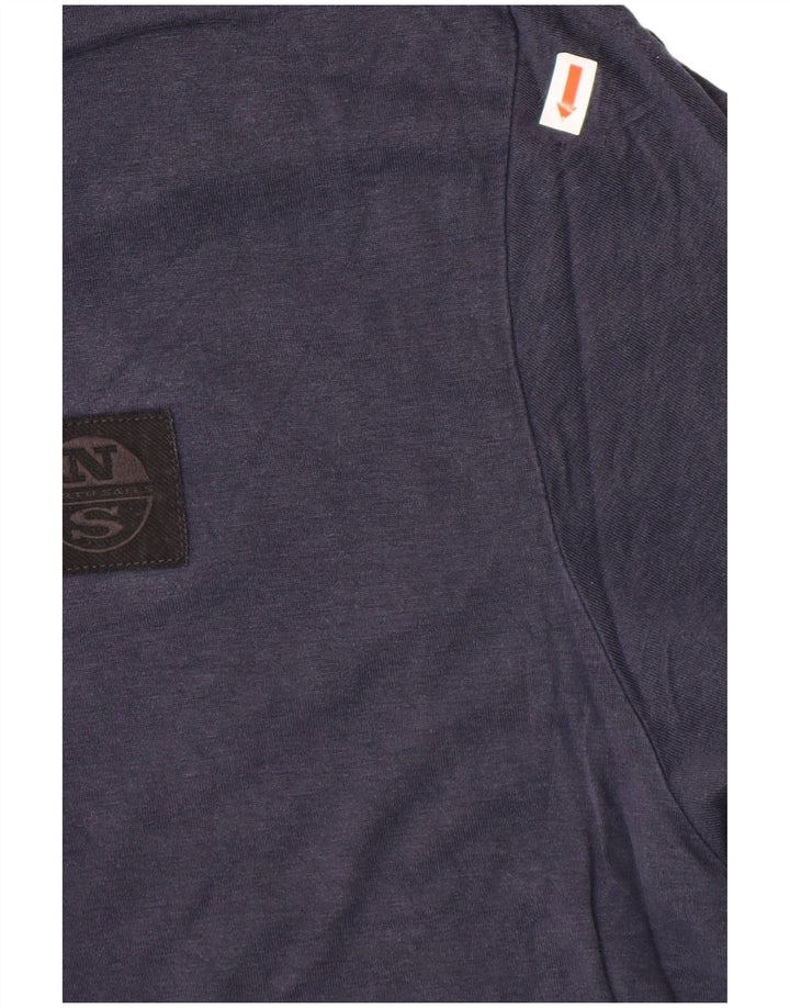 NORTH SAILS Mens Polo Shirt XL Navy Blue Lyocell