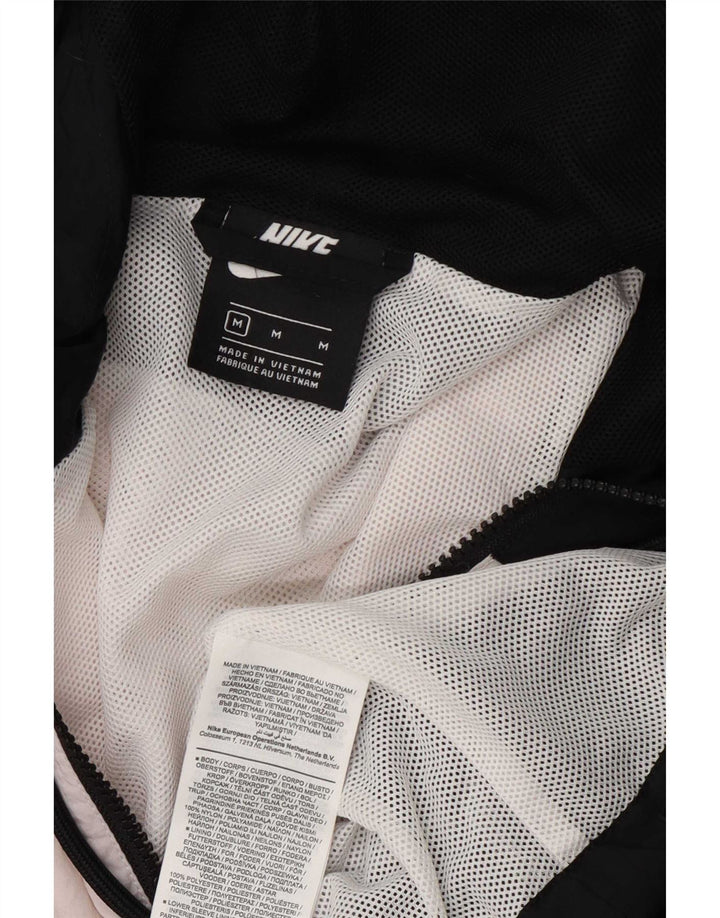 Nike Mens Hooded Rain Jacket UK 38 Medium Multicoloured Colourblock Nylon