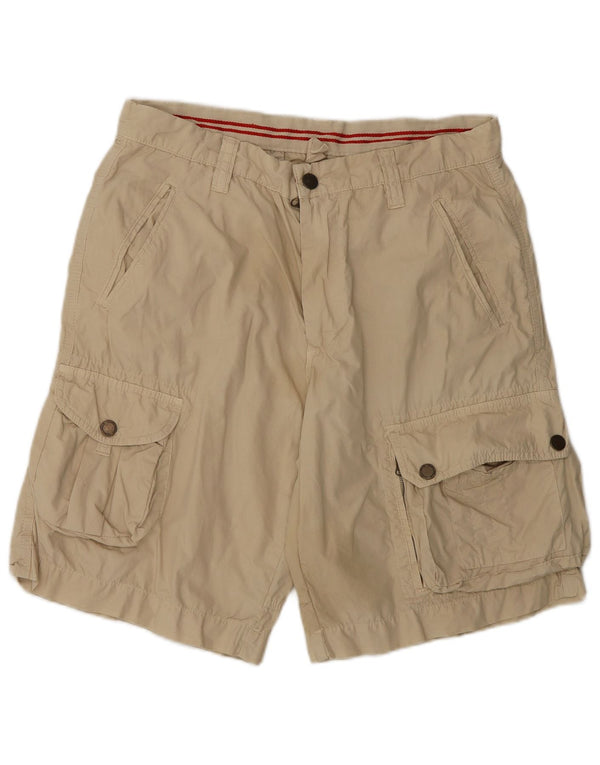 Zara Mens Cargo Shorts EU 42 Large W32 Beige