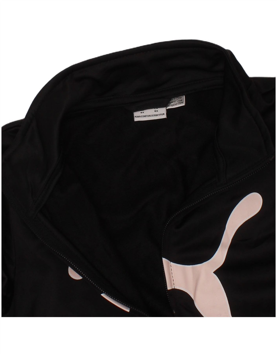 Puma Girls Graphic Tracksuit Top Jacket 5-6 Years Black