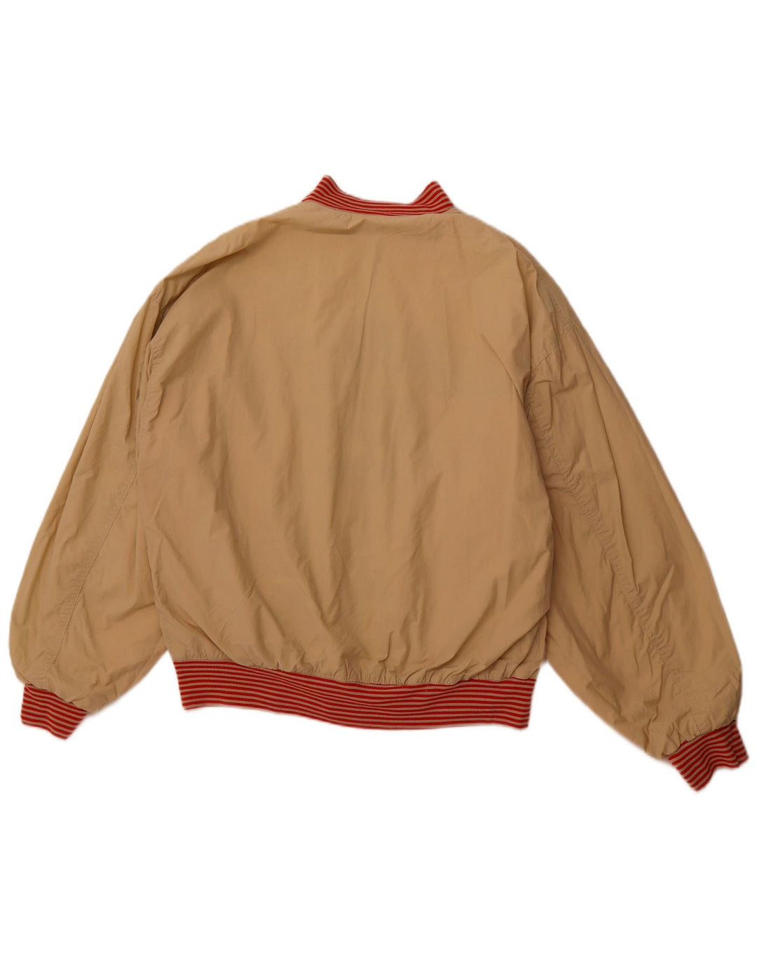 QUARRY Mens Graphic Reversible Jacket UK 42 XL Off White Cotton