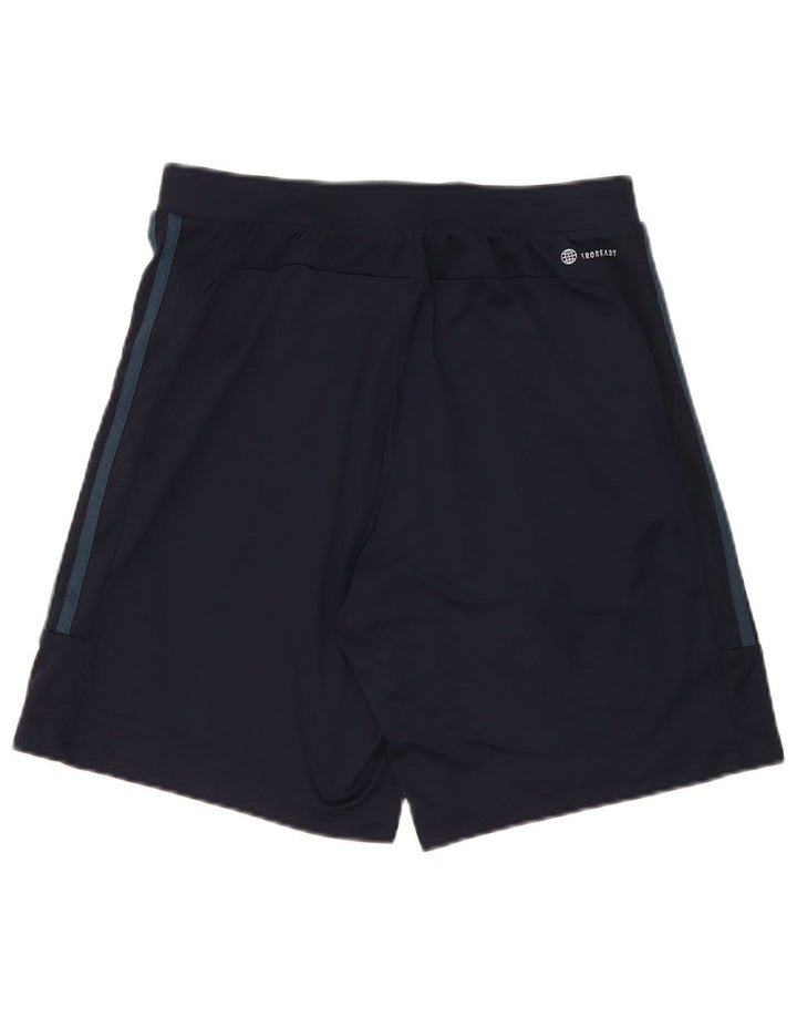 Adidas Mens Aeroready Sport Shorts Medium Navy Blue Polyester