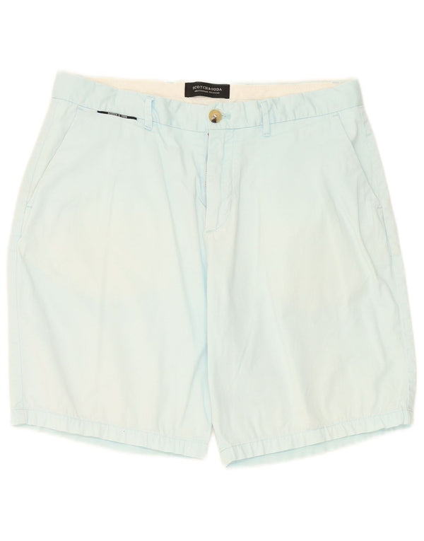 Scotch & Soda Mens Chino Shorts W31 Medium  Blue Cotton