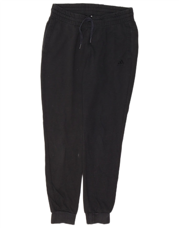 ADIDAS Womens Graphic Tracksuit Trousers Joggers UK 8/10 Small Black