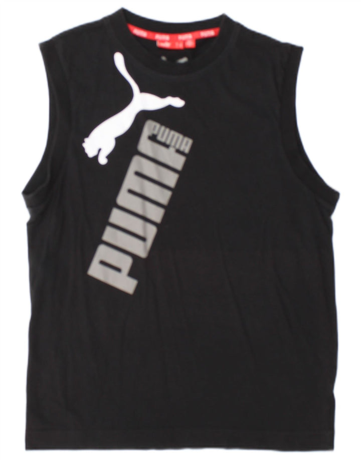 Puma Mens Graphic T-Shirt Top Medium Black