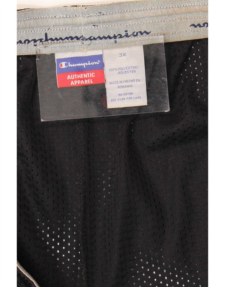 Champion Mens Sport Shorts 3XL Black Polyester