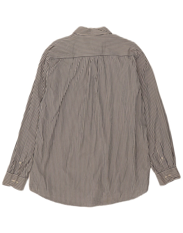 Kappa Mens Shirt 3XL White Pinstripe Cotton
