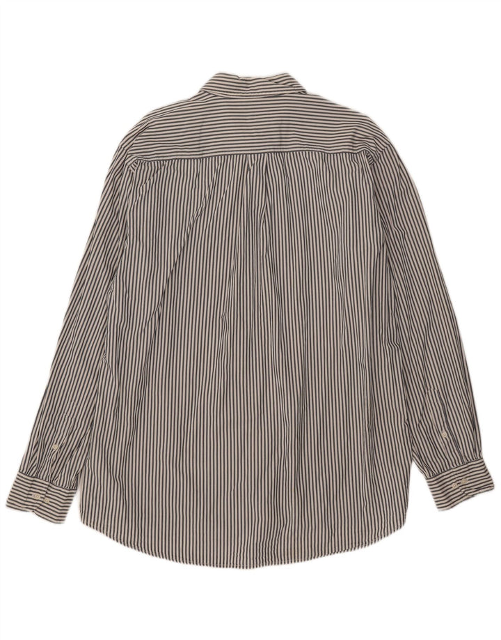 Kappa Mens Shirt 3XL White Pinstripe Cotton