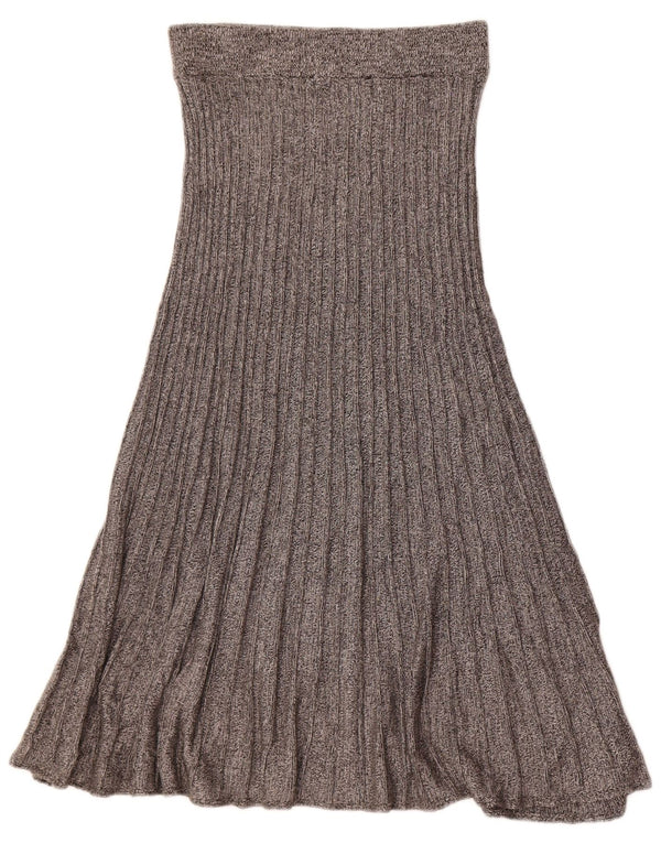Marks & Spencer Womens High Waist Knit A-Line Skirt Medium W26 Grey