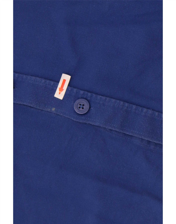 Crew Clothing Mens Shirt Large Blue Cotton