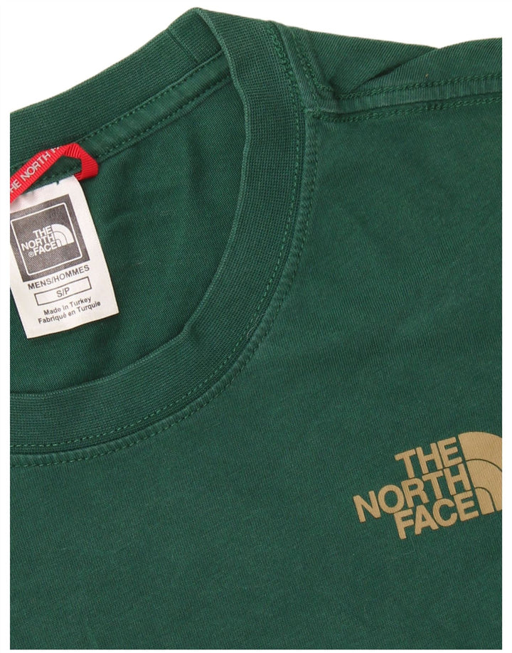 THE NORTH FACE Mens Graphic T-Shirt Top Small Green