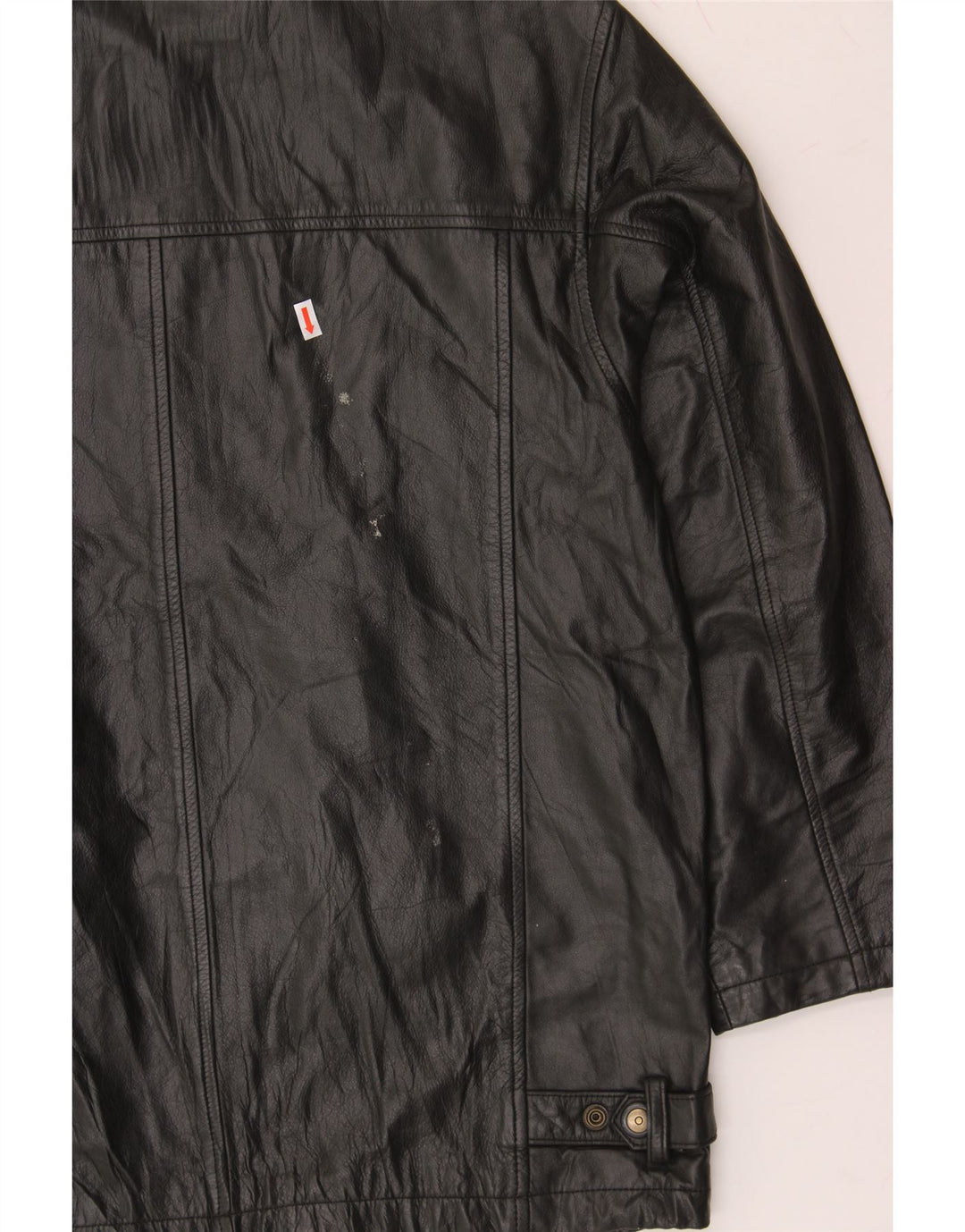 VINTAGE Mens Leather Jacket UK 38 Medium Black Leather Vintage Vintage and Second-Hand Vintage from Messina Hembry 