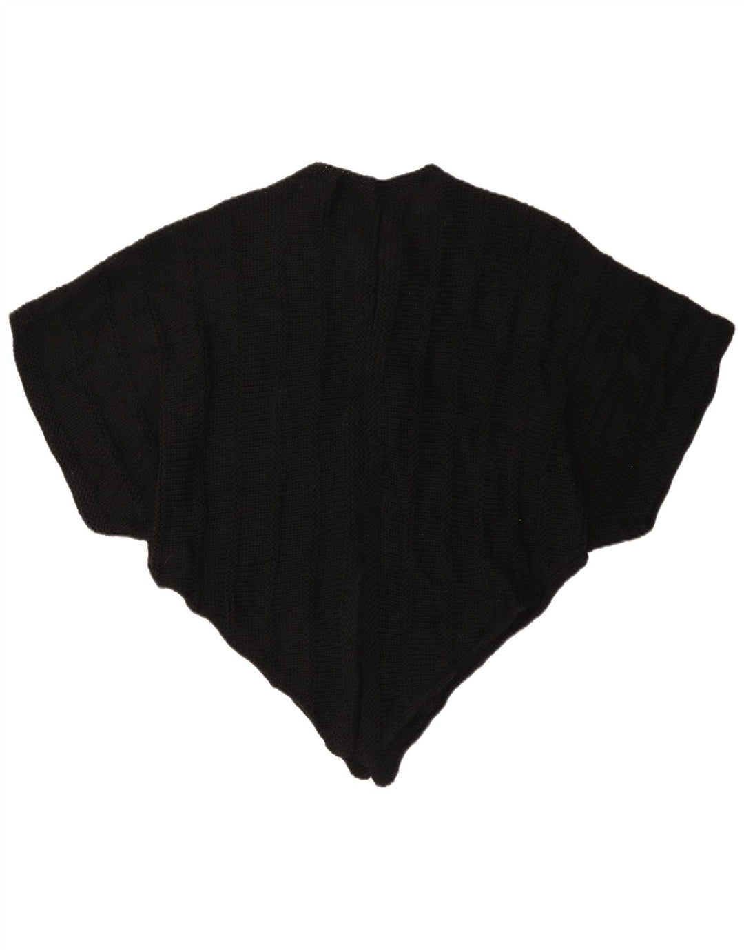 Vintage Womens Asymmetric Poncho Jumper One Size Black