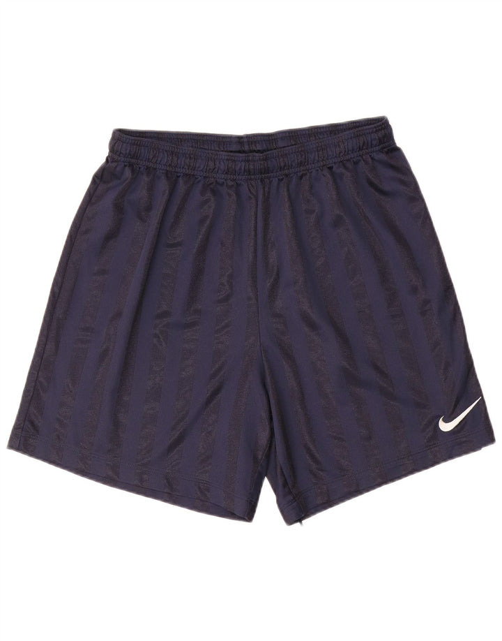 Nike Mens Sport Shorts Large Navy Blue Striped