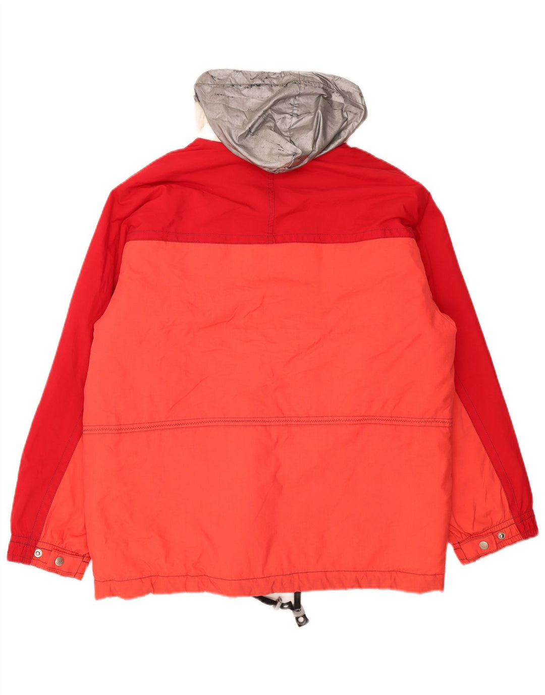 Dubin Womens Hooded Oversized Ski Jacket IT 44 Medium Red Colourblock