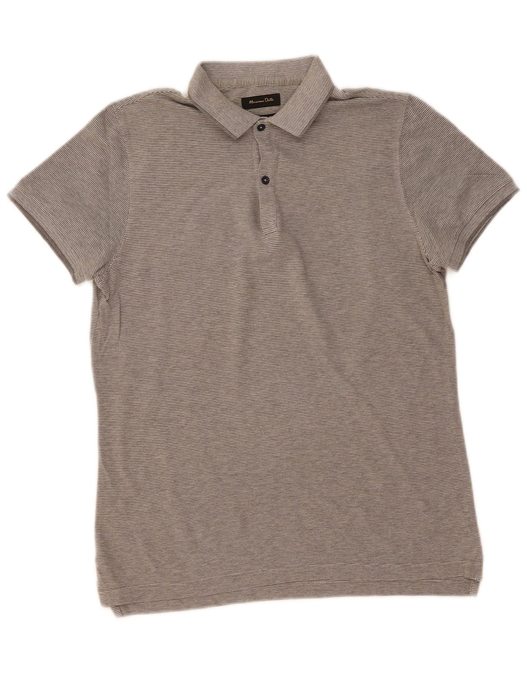 MASSIMO DUTTI Mens Casual Fit Polo Shirt Small Grey