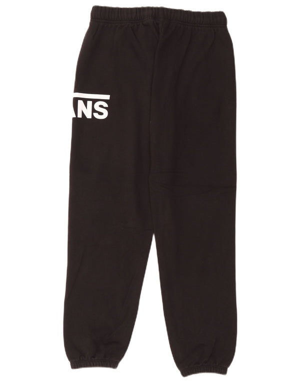 Vans Womens Graphic Tracksuit Trousers Joggers UK 10 Small  Black