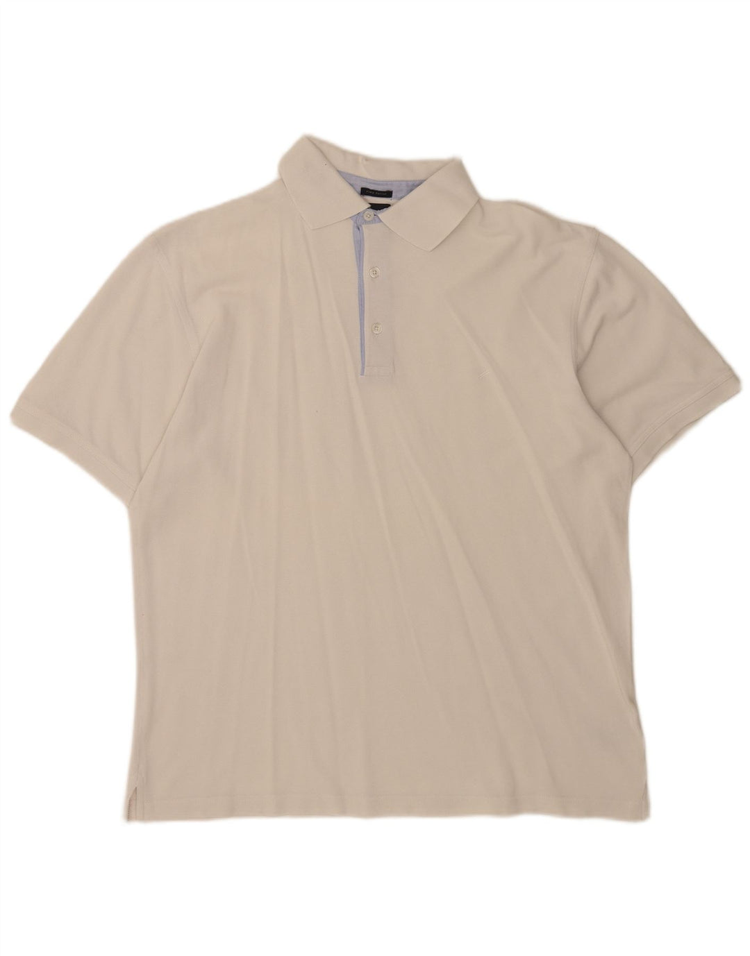 Daniel Hechter Mens Polo Shirt XL White Cotton
