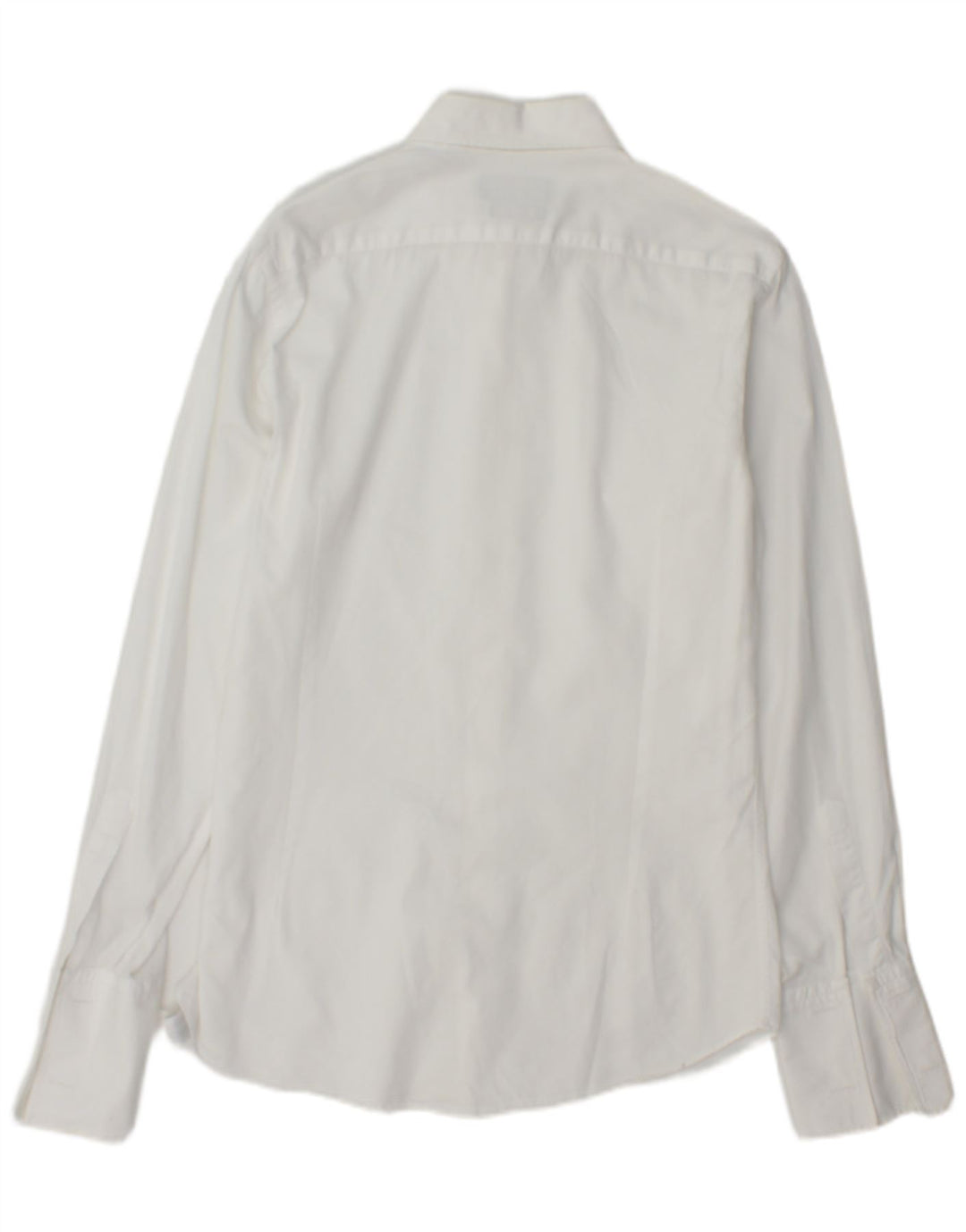 Massimo Dutti Mens Slim Fit Shirt Size 39 15 1/2 Medium White