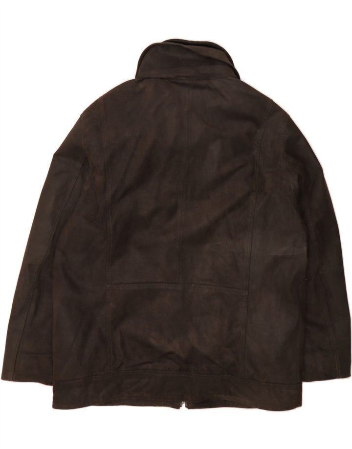 BARNEYS Mens Leather Jacket UK 42 XL Black Leather Vintage BARNEYS and Second-Hand BARNEYS from Messina Hembry 