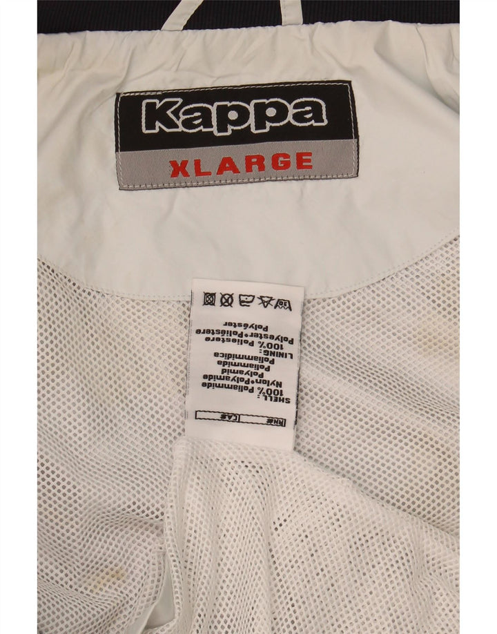 KAPPA Womens Hooded Rain Jacket UK 18 XL White Polyamide
