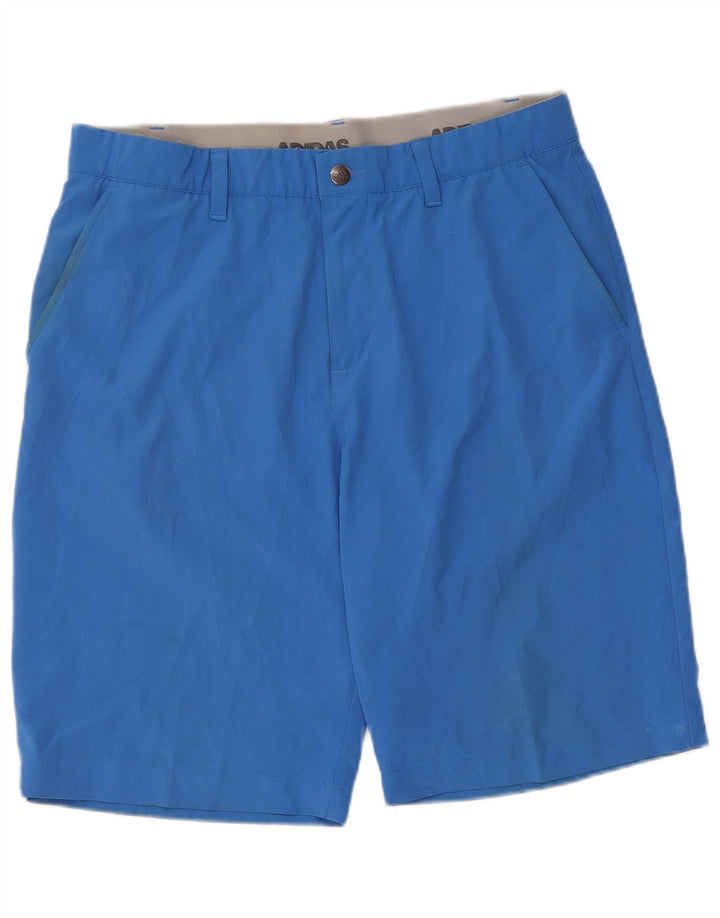 Adidas Mens Chino Shorts W34 Large  Blue Polyester
