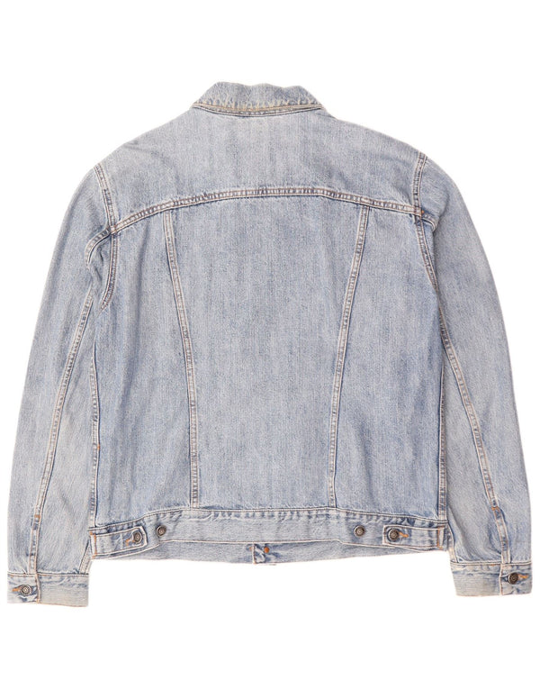 CARRERA Mens Denim Jacket UK 40 Large Blue Cotton