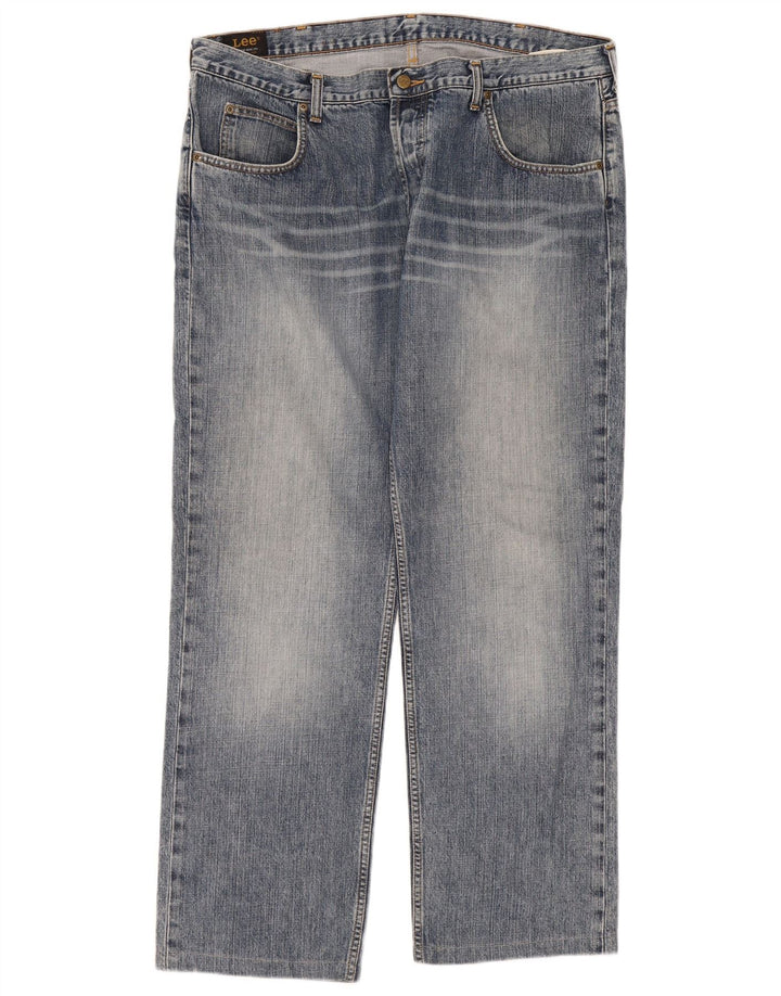 Lee Mens Seattle Straight Jeans W40 L31 Blue Cotton