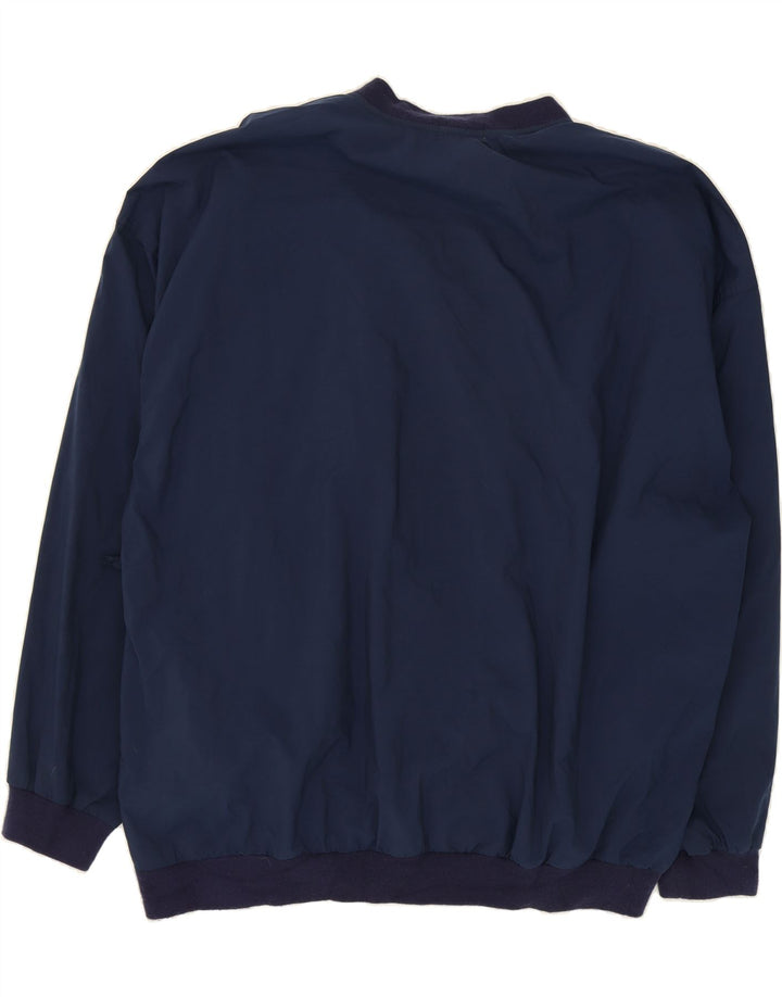 IZOD Mens Pullover Tracksuit Top XL Navy Blue Nylon Vintage Izod and Second-Hand Izod from Messina Hembry 