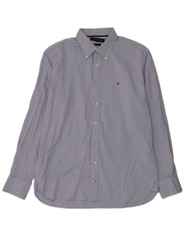 Tommy Hilfiger Mens Shirt Large Blue Cotton