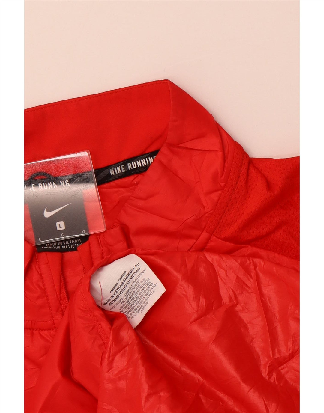 NIKE Womens Gilet UK 16 Large Red Polyester