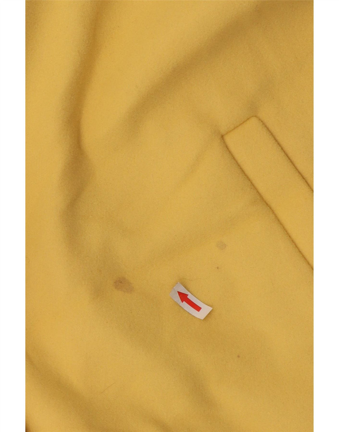 Marks & Spencer Womens Overcoat UK 24 4XL Yellow Cotton