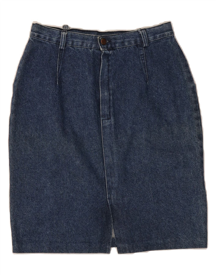 VINTAGE Womens Denim Skirt W28 Medium  Blue Vintage Vintage and Second-Hand Vintage from Messina Hembry 