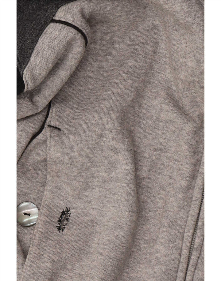 Champion Mens Zip Hoodie Sweater Small Grey Colourblock