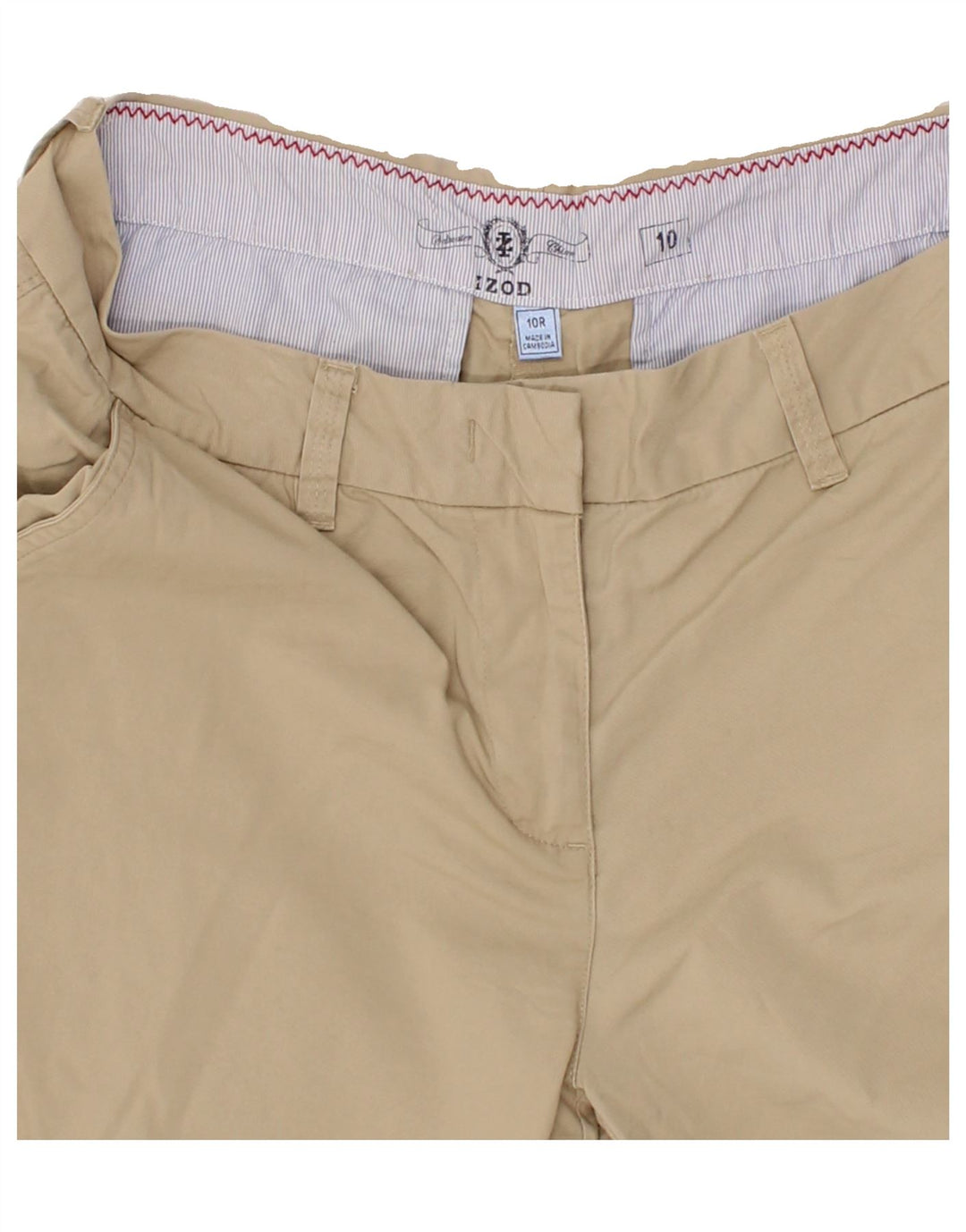 IZOD Womens Bermuda Shorts US 10 Large W32  Beige Cotton Vintage Izod and Second-Hand Izod from Messina Hembry 