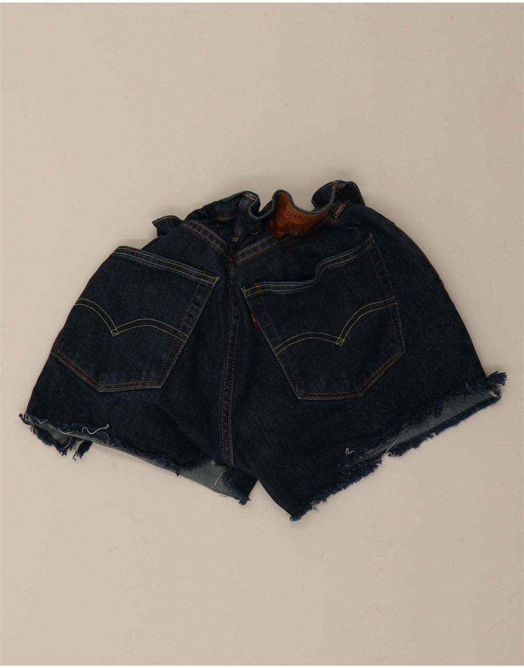 LEVI'S Womens Denim Shorts W31 Medium  Navy Blue Vintage Levi's and Second-Hand Levi's from Messina Hembry 