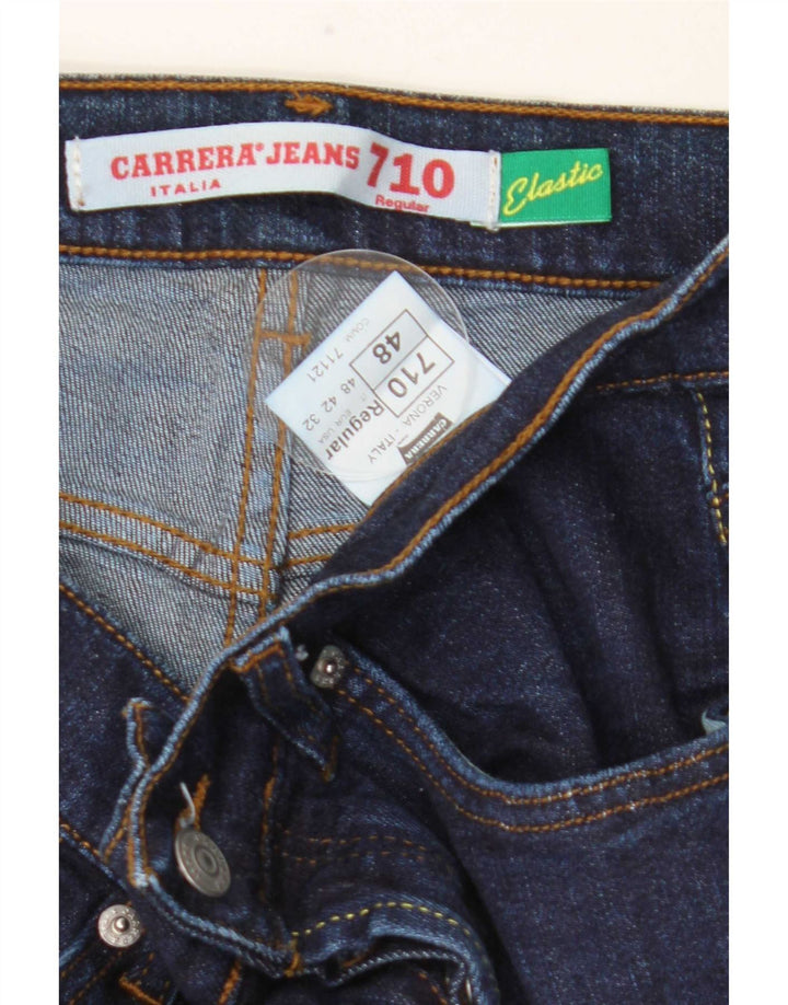 Carrera Mens Regular Straight Jeans IT 48 Medium W32 L34 Navy Blue Cotton