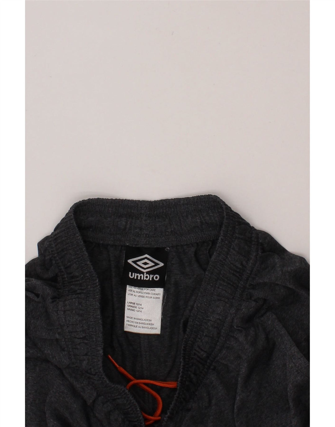 UMBRO Boys Graphic Sport Shorts 12-13 Years Large Grey Polyester Vintage Umbro and Second-Hand Umbro from Messina Hembry 