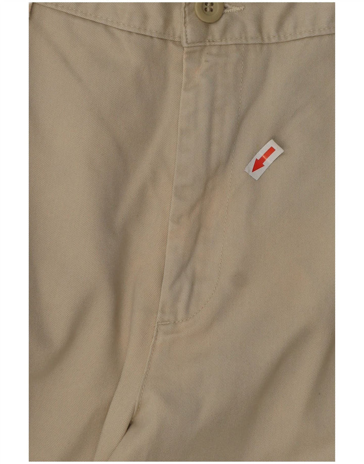 Woolrich Mens Straight Chino Trousers W36 L29 Beige Cotton