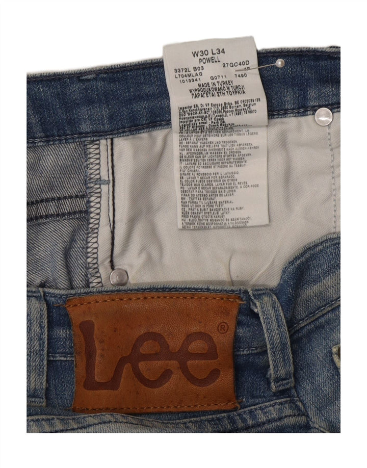 Lee Mens Lowell Denim Shorts W30 Medium Blue Cotton