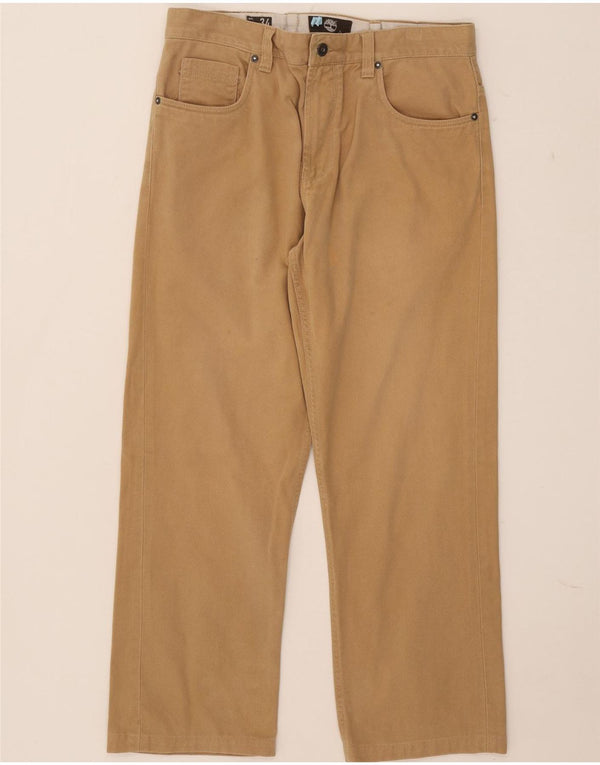 Timberland Mens Straight Casual Trousers W34 L26 Beige