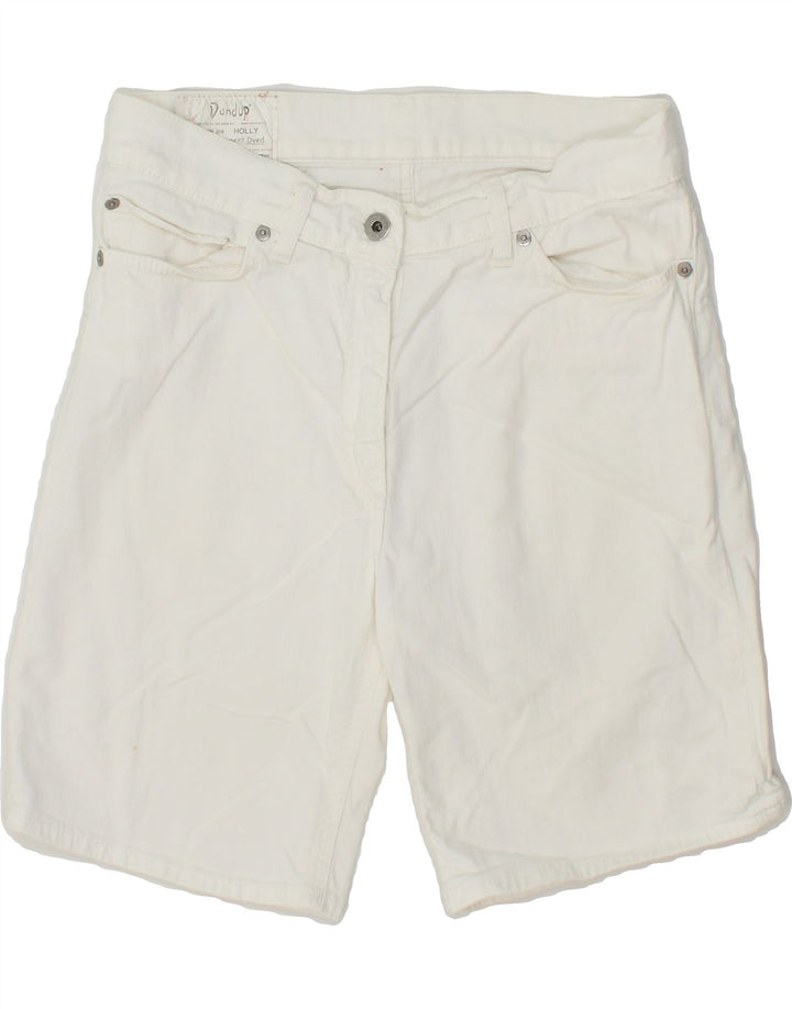 DONDUP Womens Denim Shorts W26 Small White Cotton Vintage Dondup and Second-Hand Dondup from Messina Hembry 