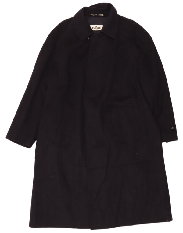 Bugatti Mens Overcoat UK 44 2XL Navy Blue Wool