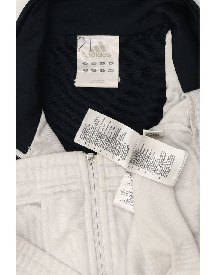 ADIDAS Mens Tracksuit Top Jacket UK 40/42 Medium White Colourblock