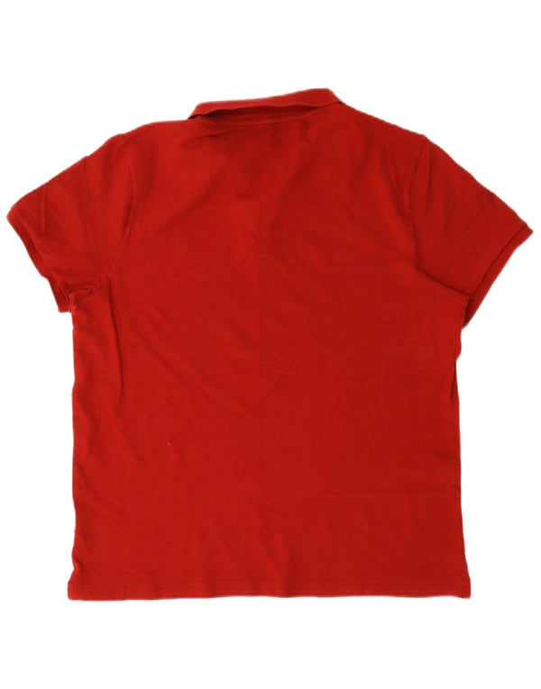 Abercrombie & Fitch Mens Polo Shirt Large Red Cotton